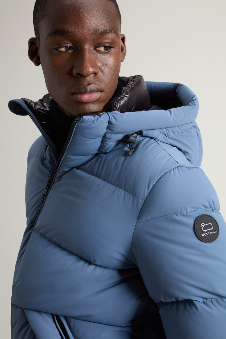 Sierra Supreme Down Jacket in Stretch Nylon Blue photo 4 | Woolrich