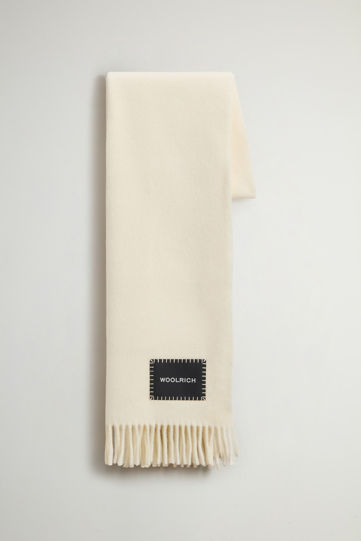 Pure Virgin Wool Scarf White photo 1 | Woolrich