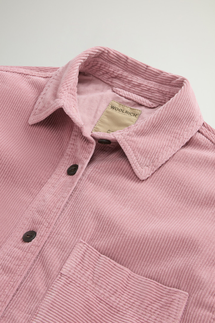 Chemise teinte en pièce en velours côtelé Rose photo 2 | Woolrich