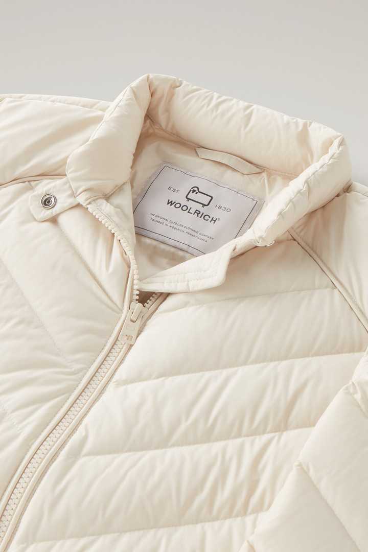 Short Padded Jacket with Chevron Quilting White photo 6 | Woolrich
