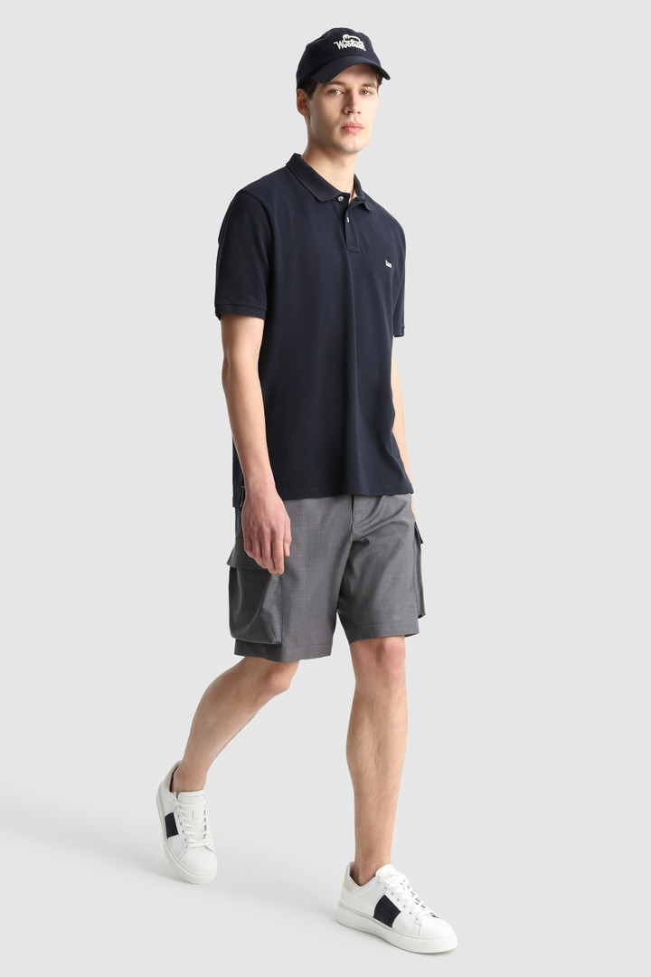 Pantaloncini Cargo in fresco lana grigio photo 2 | Woolrich