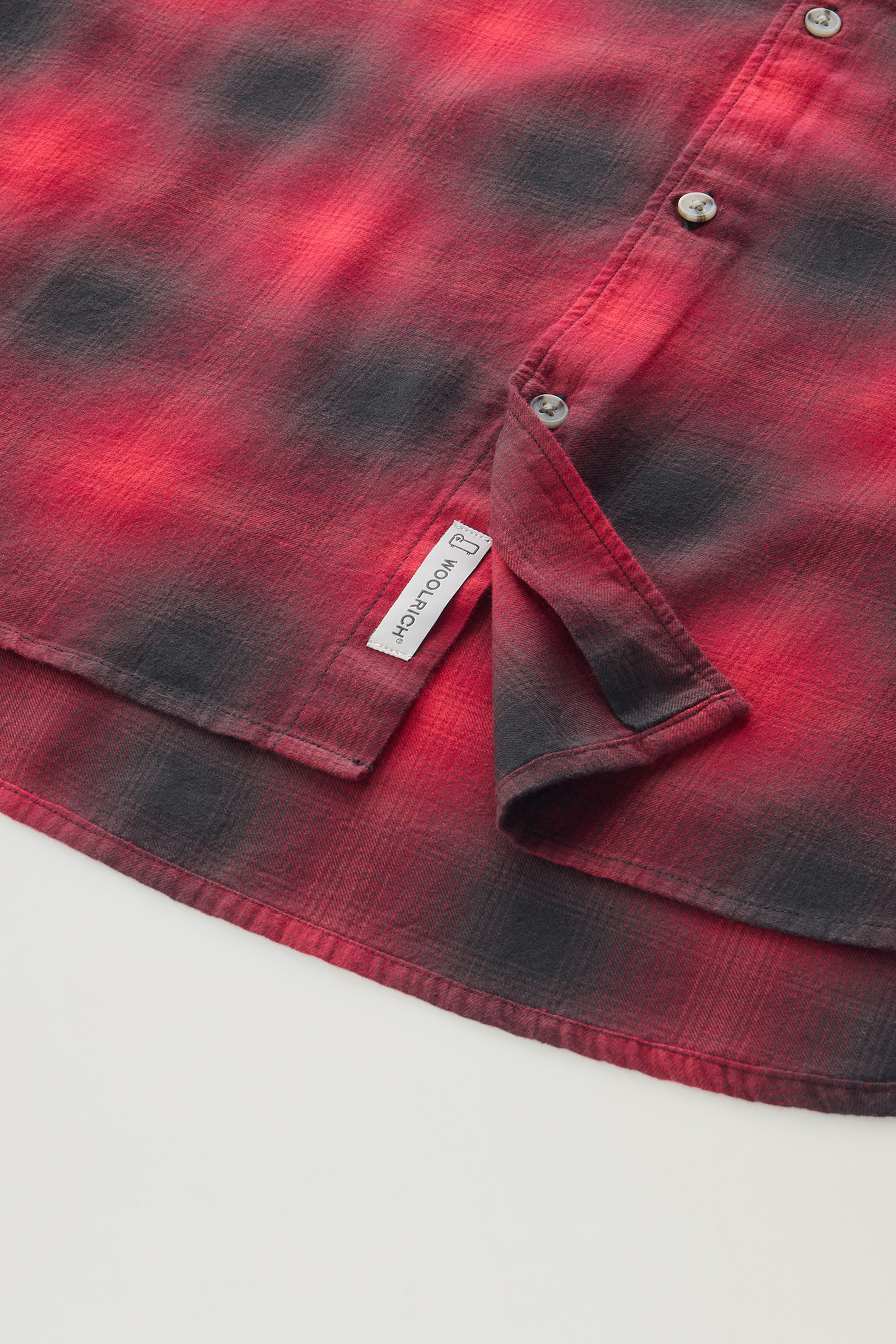 Camisa Madras a cuadros de franela ligera rojo photo 8 | Woolrich