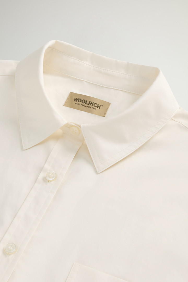 Shirt in Pure Cotton Poplin White photo 6 | Woolrich