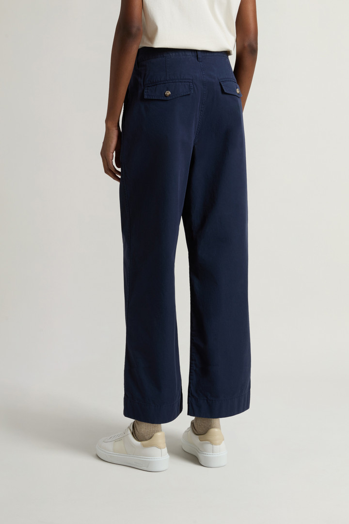 Garment-Dyed Pure Cotton Chino Pants Blue photo 3 | Woolrich