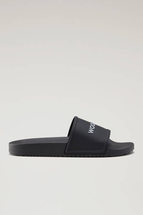 Rubber Slide Sandals Black | Woolrich