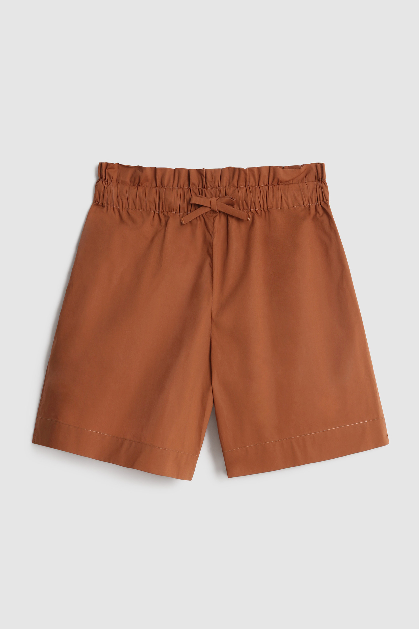 Cotton Poplin Shorts Brown photo 4 | Woolrich