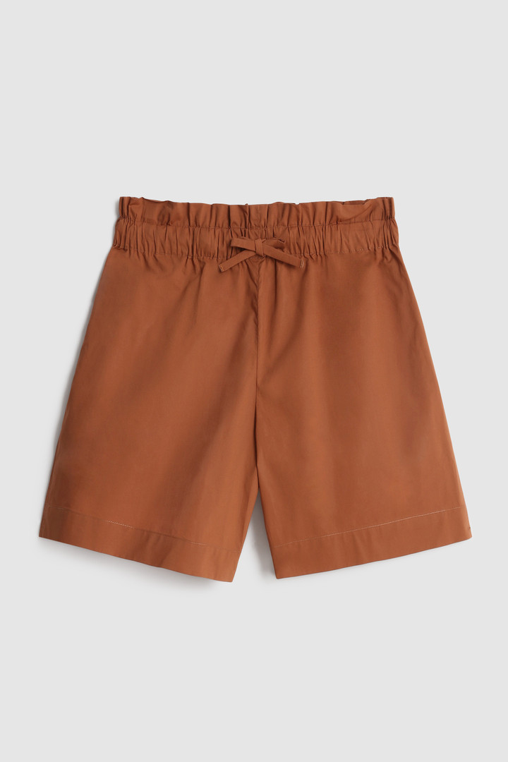 Cotton Poplin Shorts Brown photo 4 | Woolrich