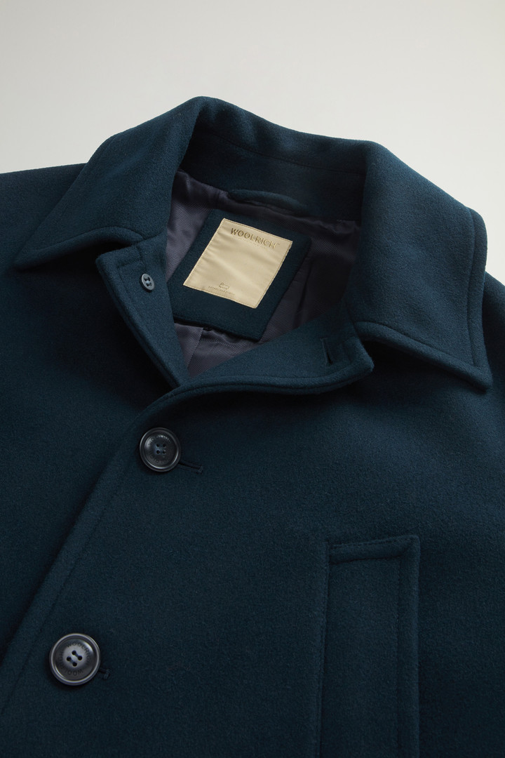 Melton Virgin Wool Blend Coat Blue photo 6 | Woolrich