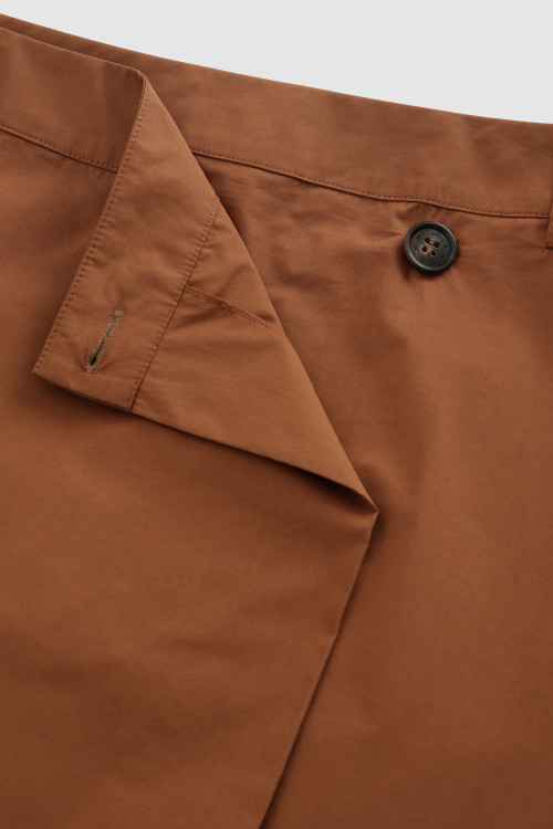 Wrap Skirt in Cotton Poplin Brown photo 2 | Woolrich