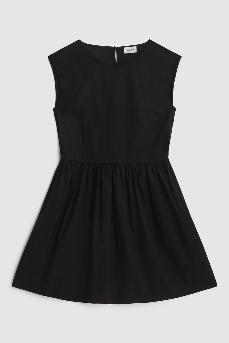 Vestido de popelina con manga larga