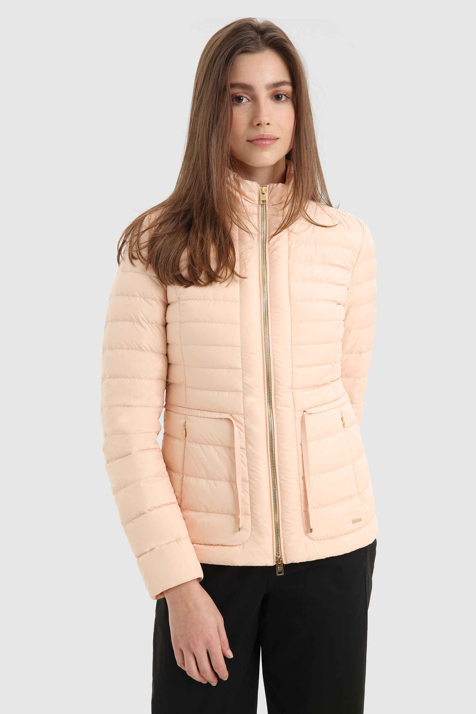 Gefütterte Jacke Hibiscus mit Kordelzug Rosa | Woolrich