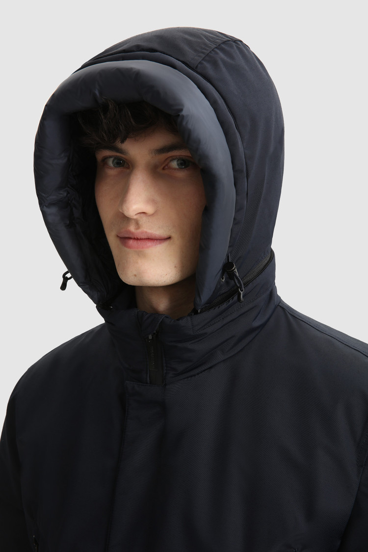 Polarguard Parka in mixed nylon and Italian wool