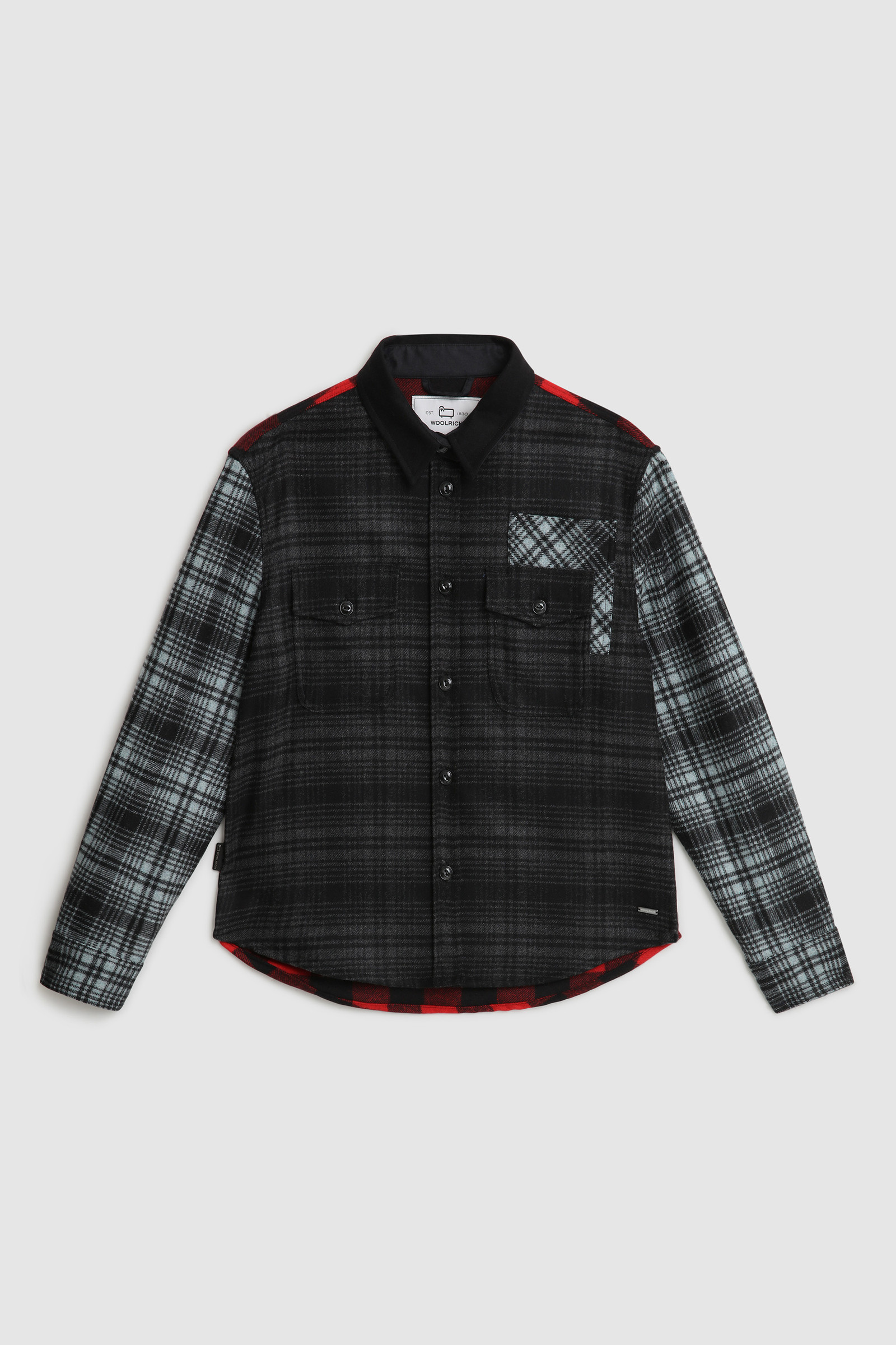 Wool Blend Overshirt Grey photo 7 | Woolrich
