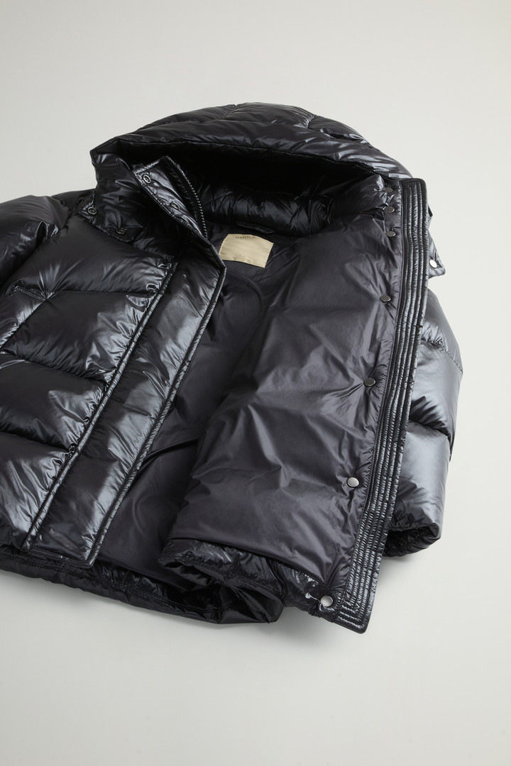 Girls’ Aliquippa Down Jacket in Glossy Nylon Black photo 6 | Woolrich