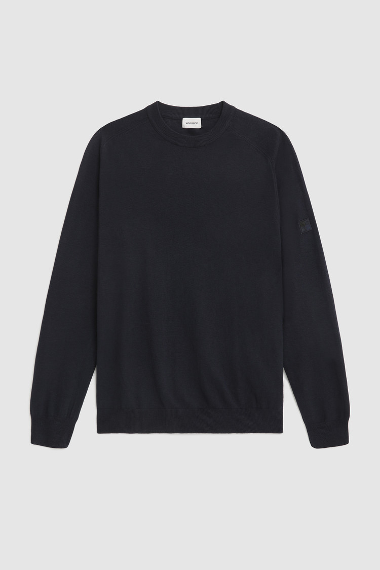 Cotton linen crew neck