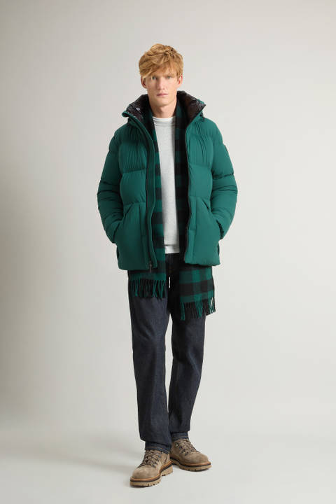 Sierra Supreme Donsjack van stretchnylon Groen | Woolrich