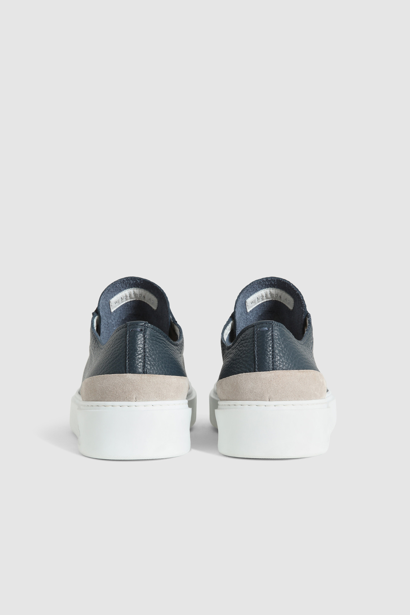 Classic Court sneakers in tumbled leather Blue photo 3 | Woolrich