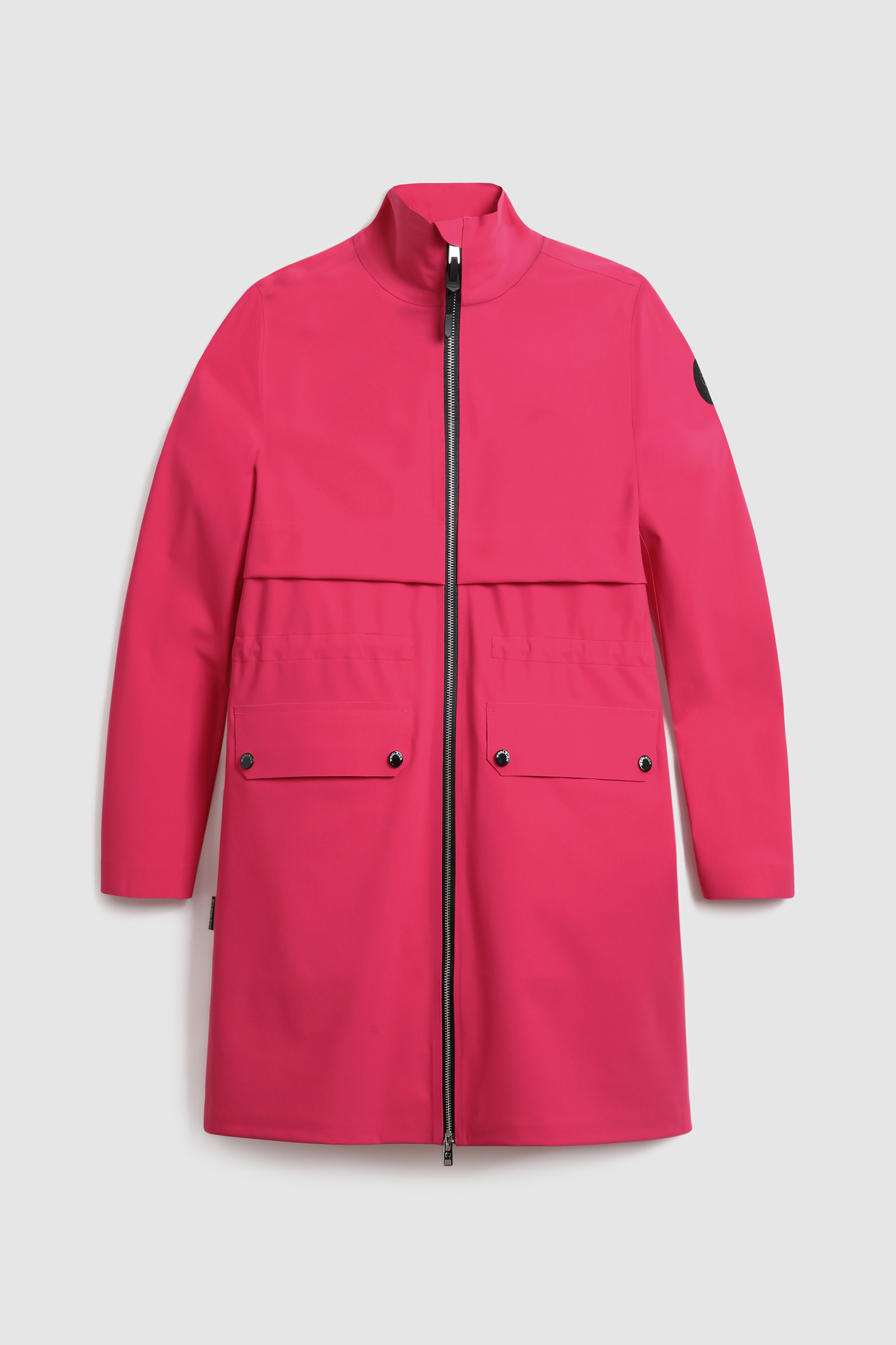 Pequea Long Jacket in Stretch Jersey Pink photo 4 | Woolrich