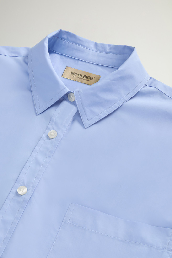 Shirt in Pure Cotton Poplin Blue photo 6 | Woolrich