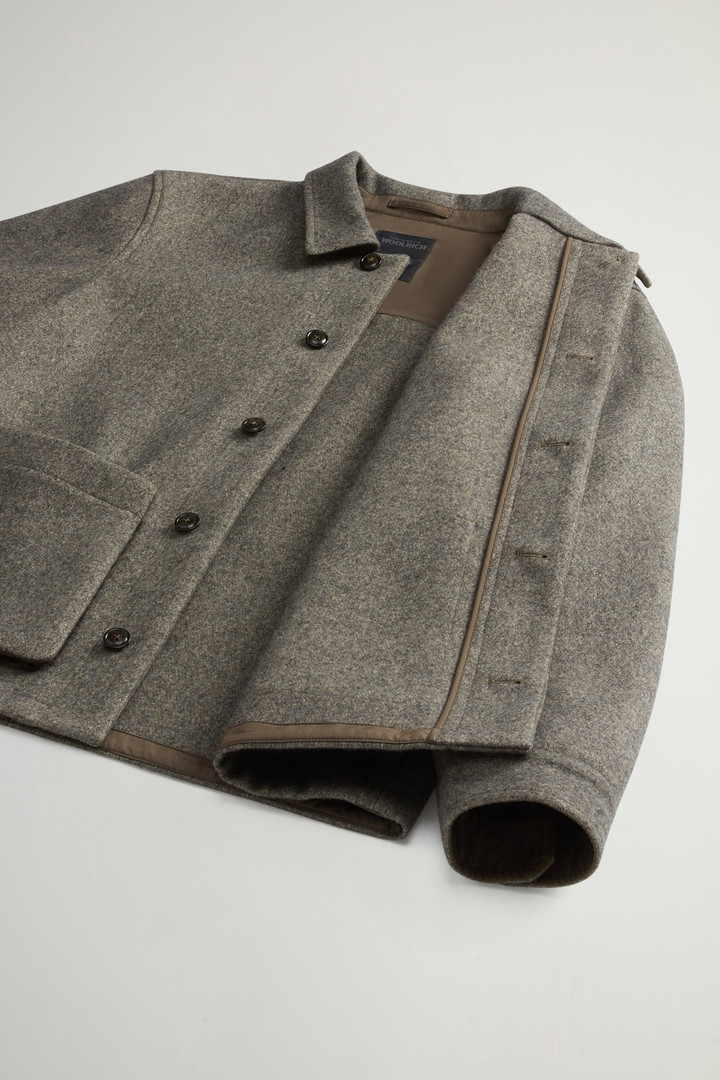Giacca a camicia in misto lana italiana e cotone by Todd Snyder Grigio photo 9 | Woolrich