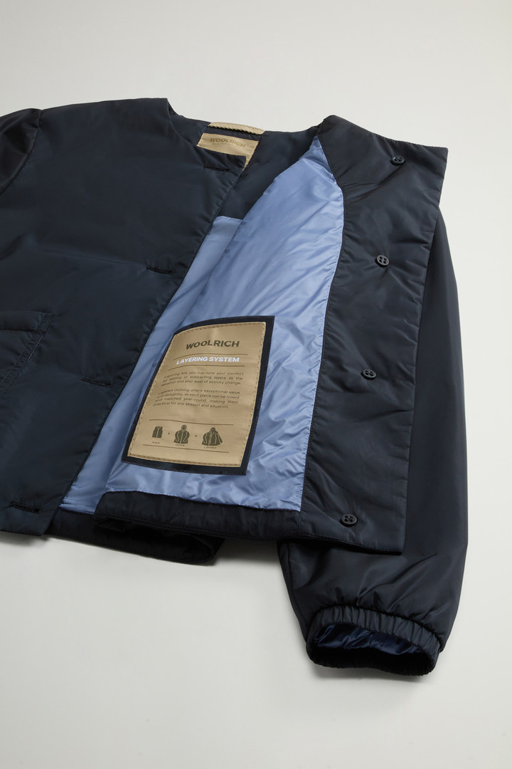 Crewneck Jacket in Nylon Blue photo 9 | Woolrich