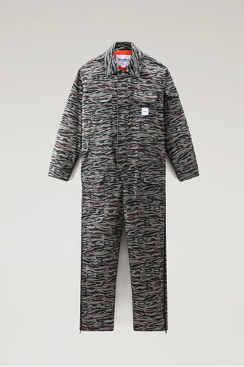 Jumpsuit with Shadowbark Camo Print - Serving the People / Woolrich Green photo 1 | Woolrich