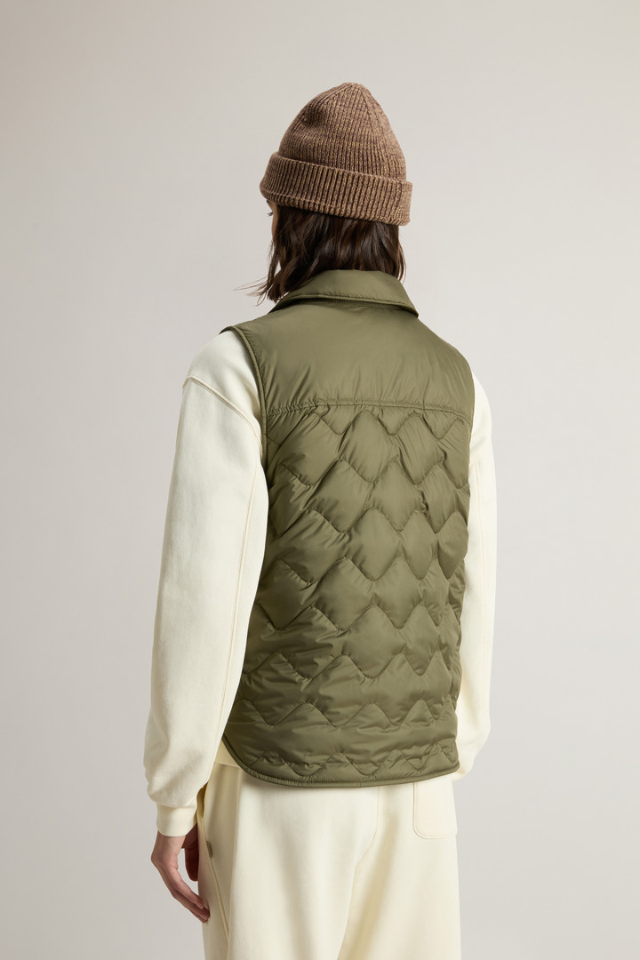 Quilted Microfiber Heritage Vest Green photo 3 | Woolrich