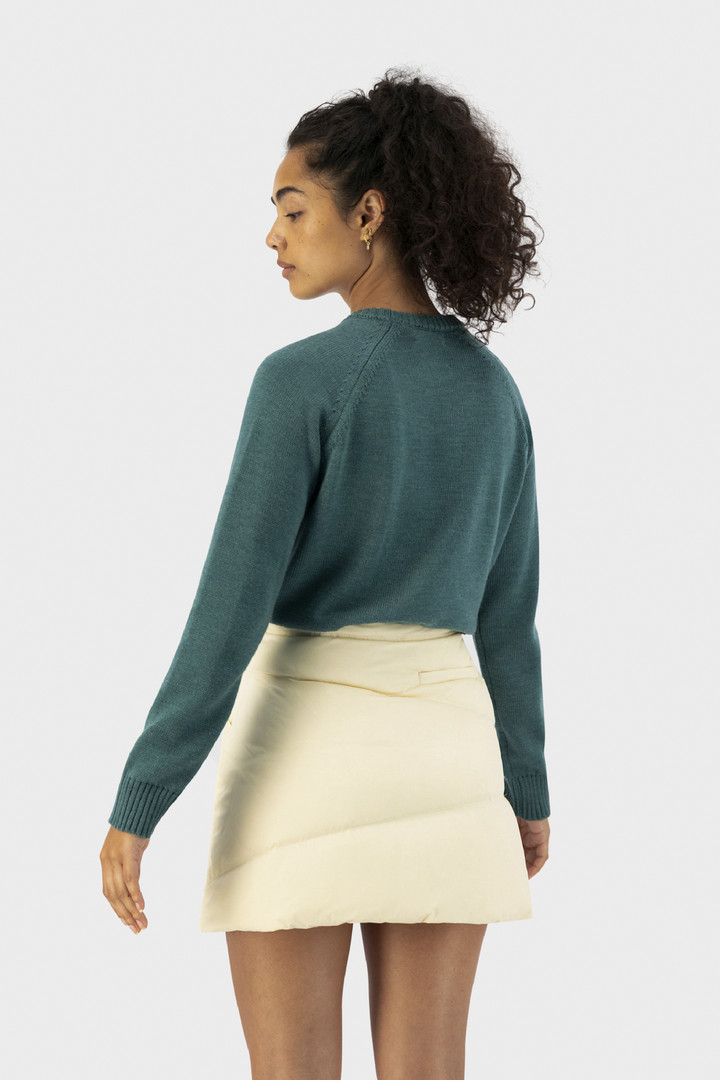 Merino crewneck sweater - Daniëlle Cathari / Woolrich Green photo 3 | Woolrich
