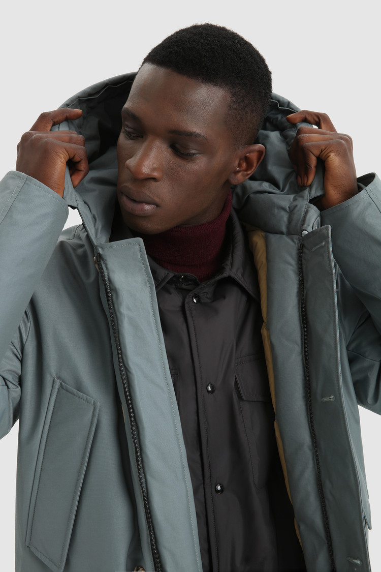Arctic parka met afneembare bontrand