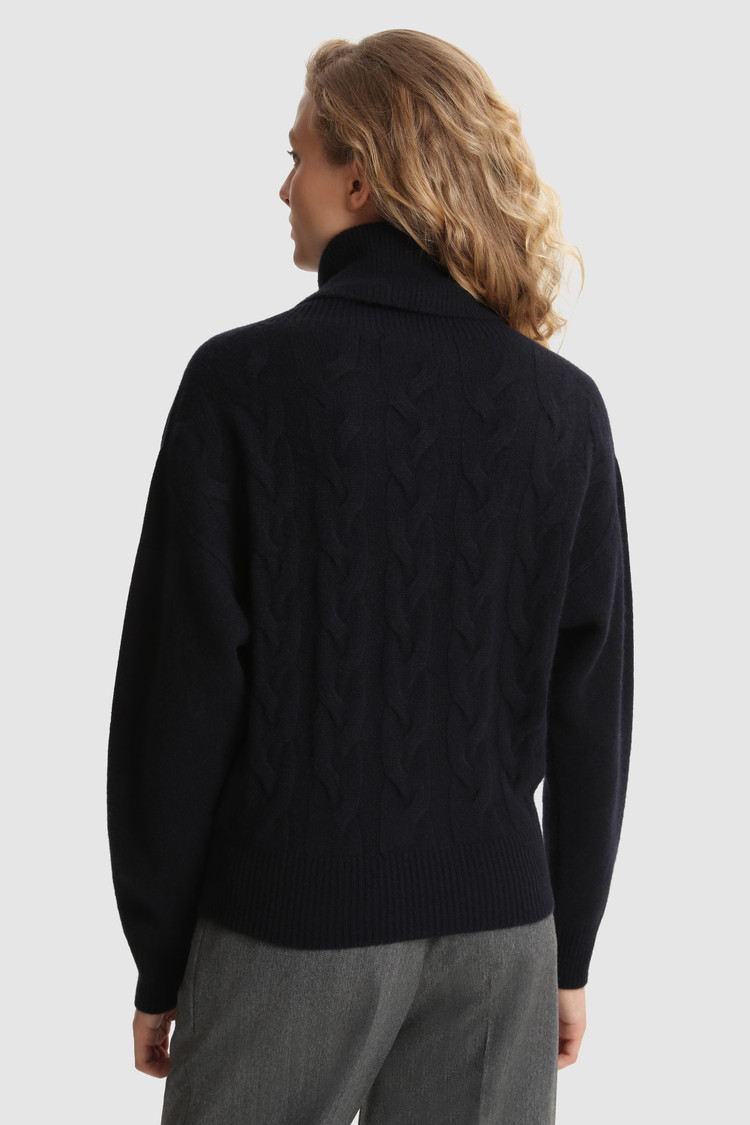 Jersey de cuello alto en cashmere