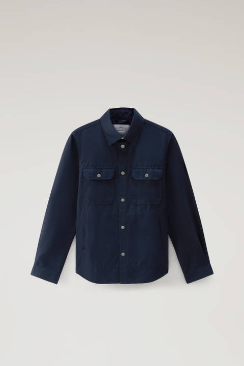 Cruiser Overshirt in Light Eco Ramar Blue photo 2 | Woolrich