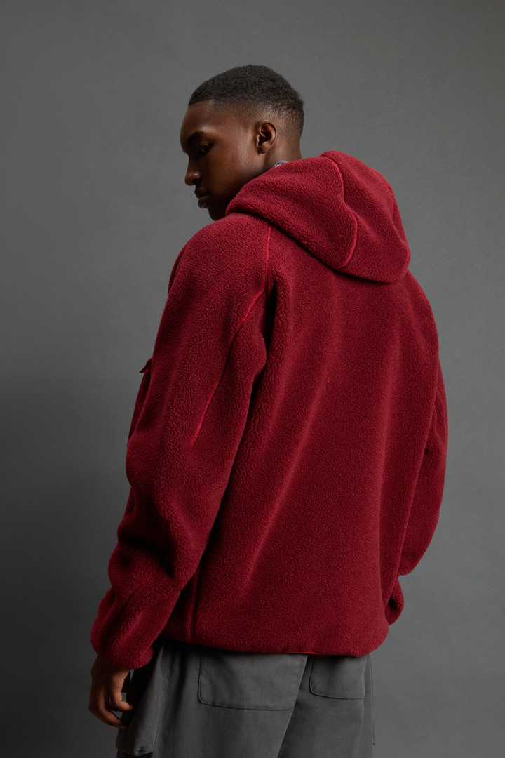 Felpa ibrida full-zip con cappuccio Rosso photo 5 | Woolrich