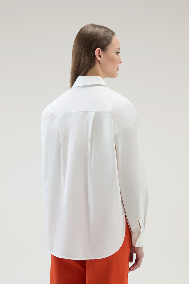 Poplin Shirt in Pure Cotton White photo 3 | Woolrich