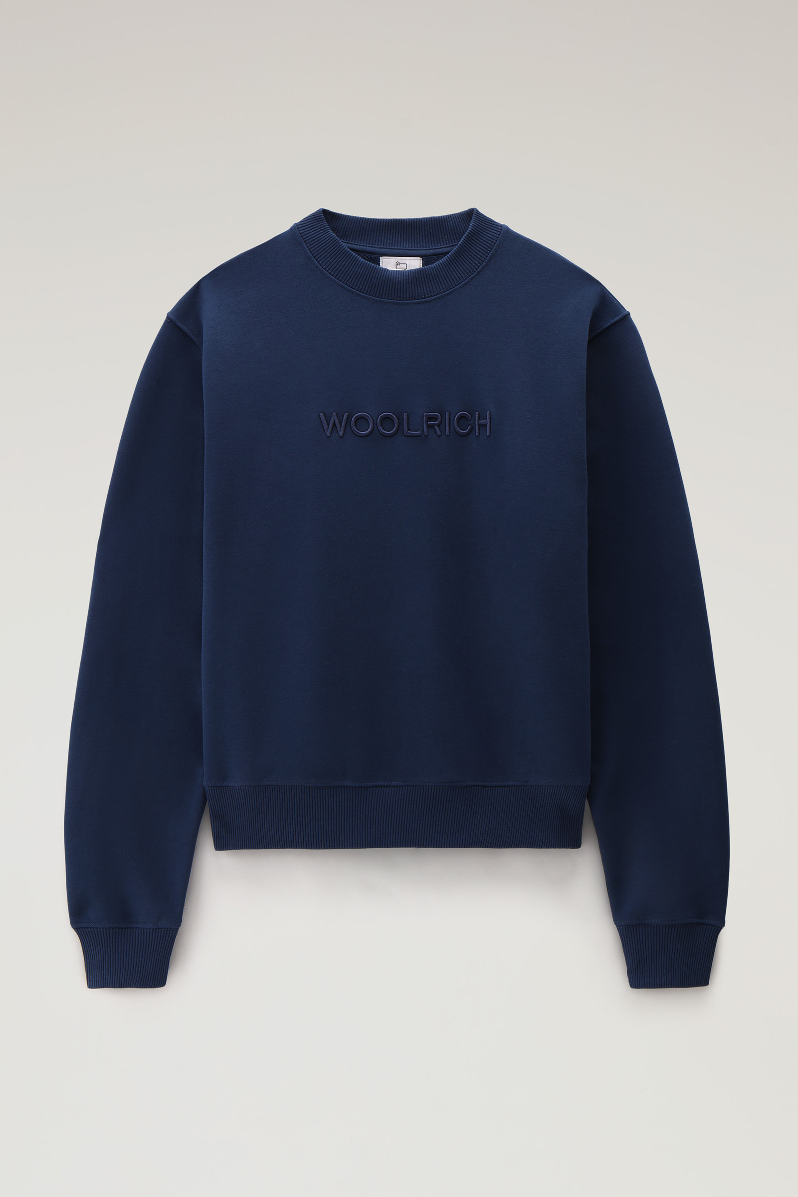 Sweat avec logo brodé Bleu photo 5 | Woolrich