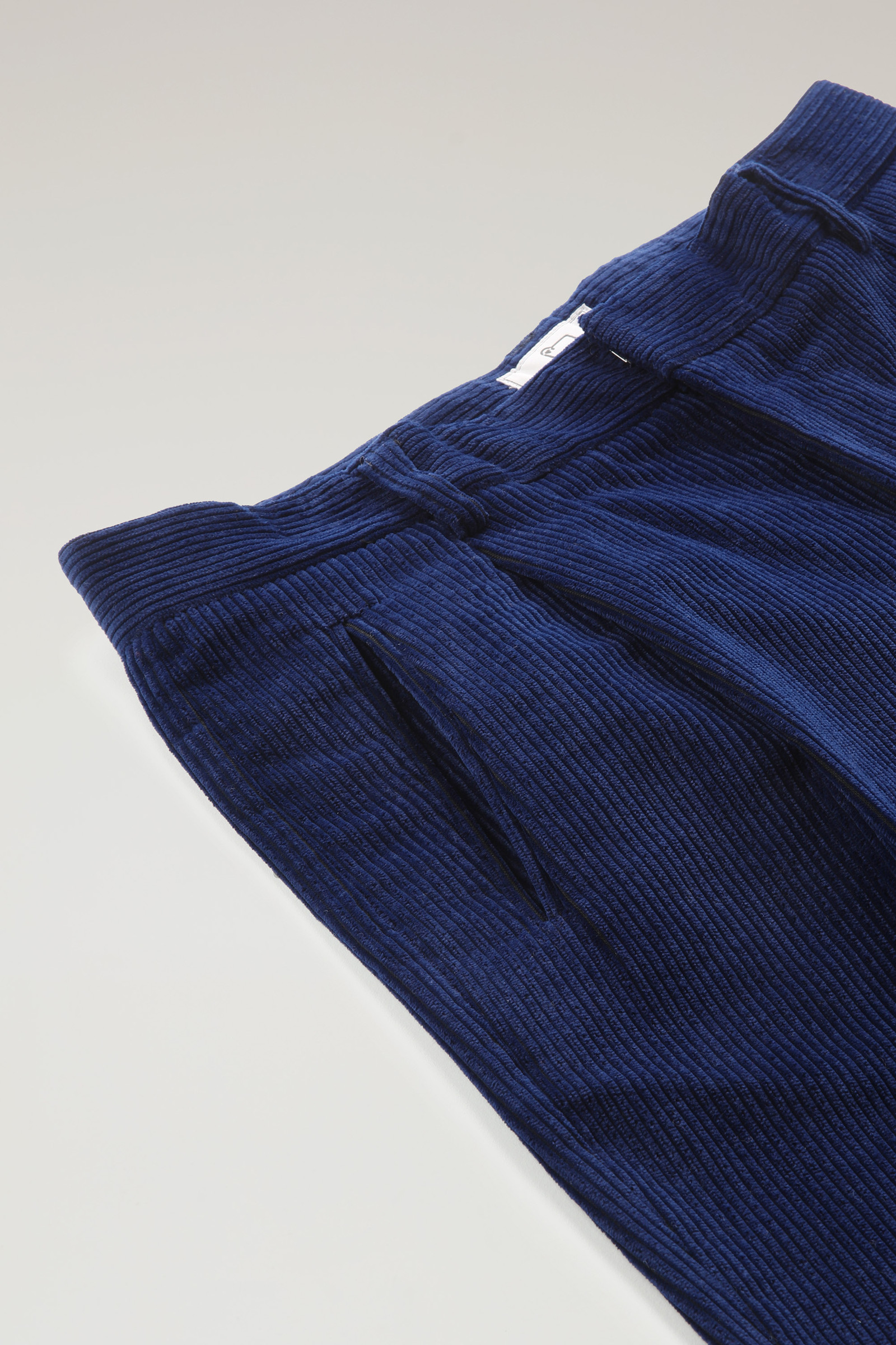 Bundfaltenhose aus weichem Kord Blau photo 6 | Woolrich