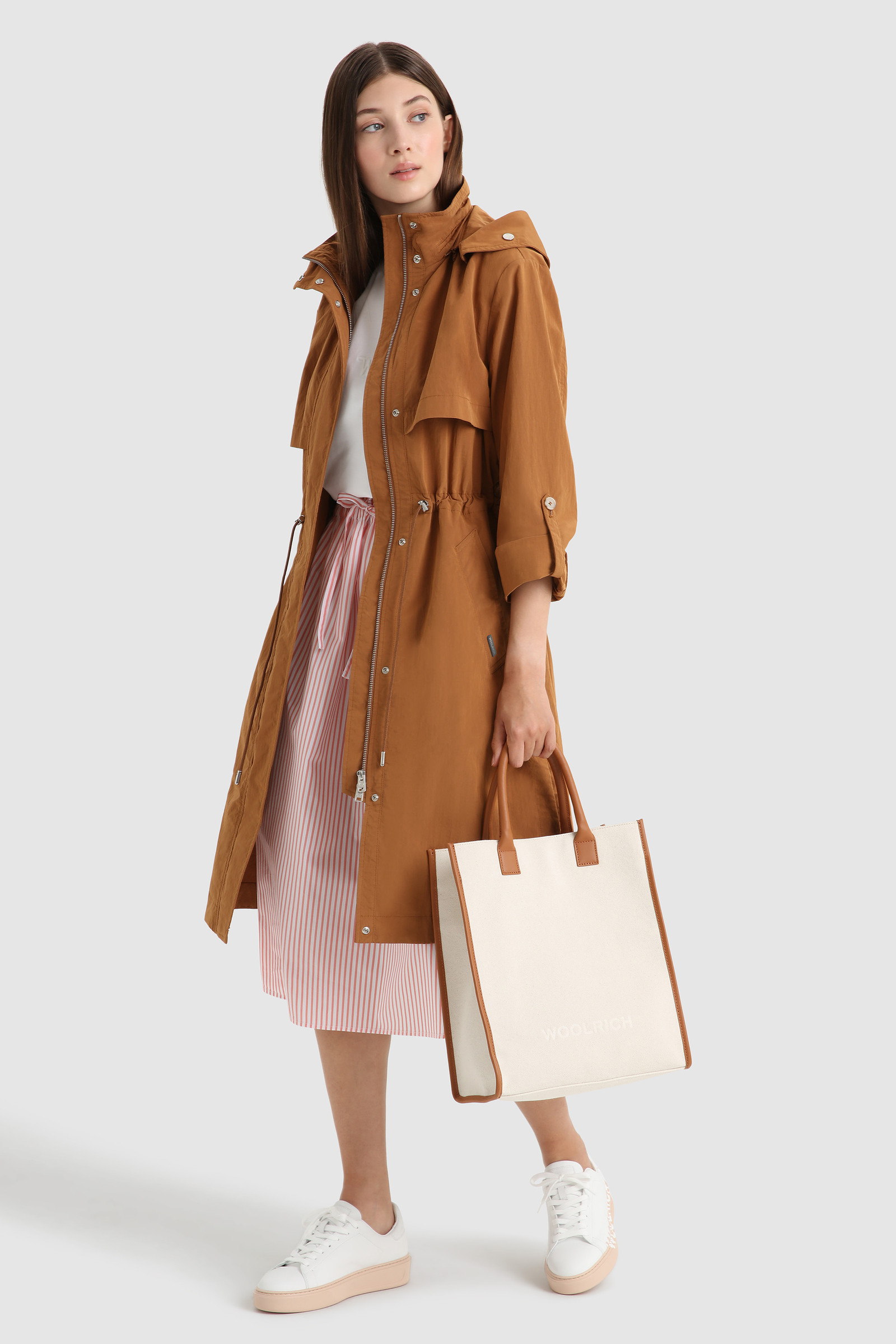 Briar Light Parka with Detachable Hood Brown photo 2 | Woolrich