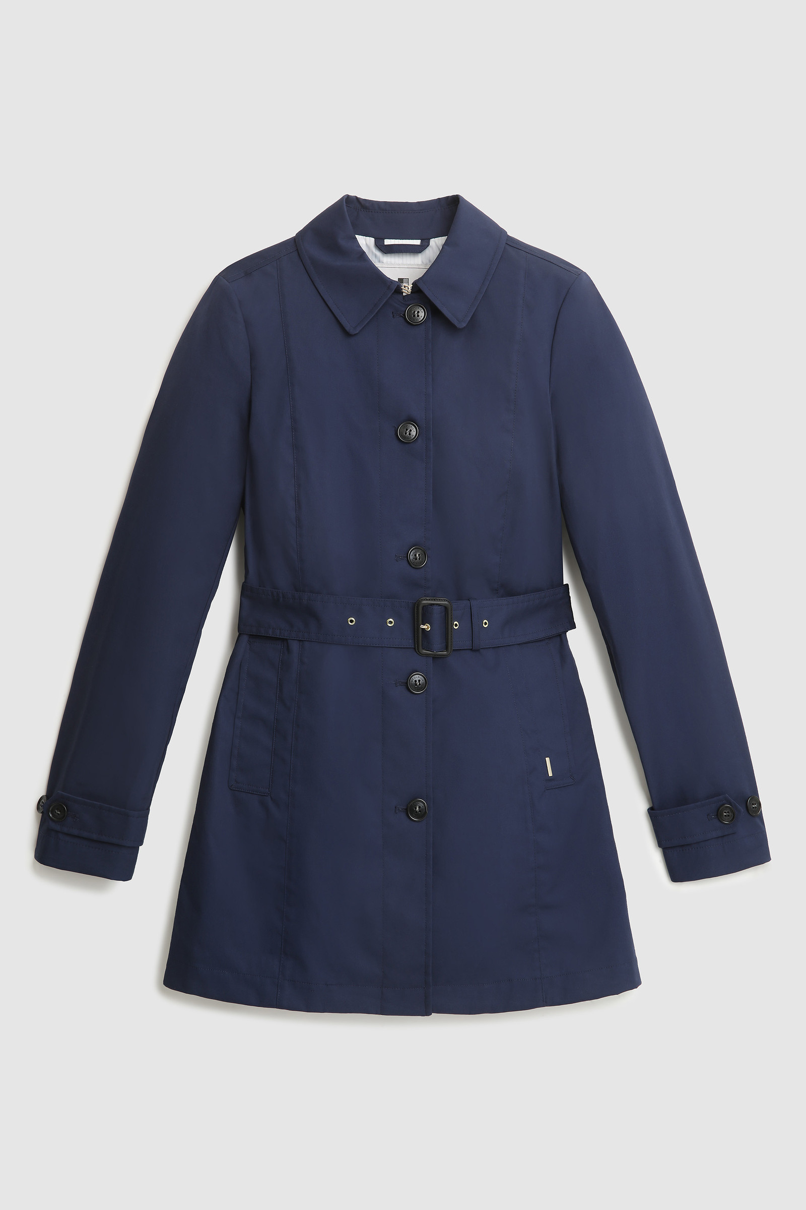 Jessamine Belted Trench Coat Blue photo 7 | Woolrich