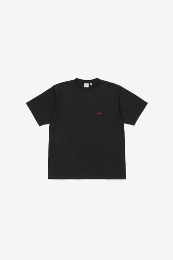 T-Shirt aus reiner Baumwolle mit aufgesticktem Logo Schwarz | Woolrich