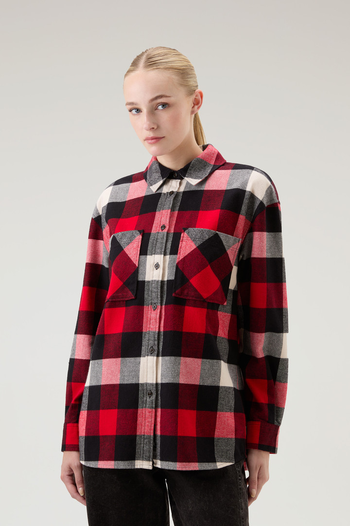 Woolrich Women Flannel Check Shirt Red Size M