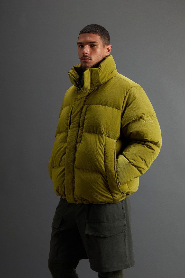 Short Parka in Olmetex Ripstop Nylon by Todd Snyder Yellow photo 4 | Woolrich