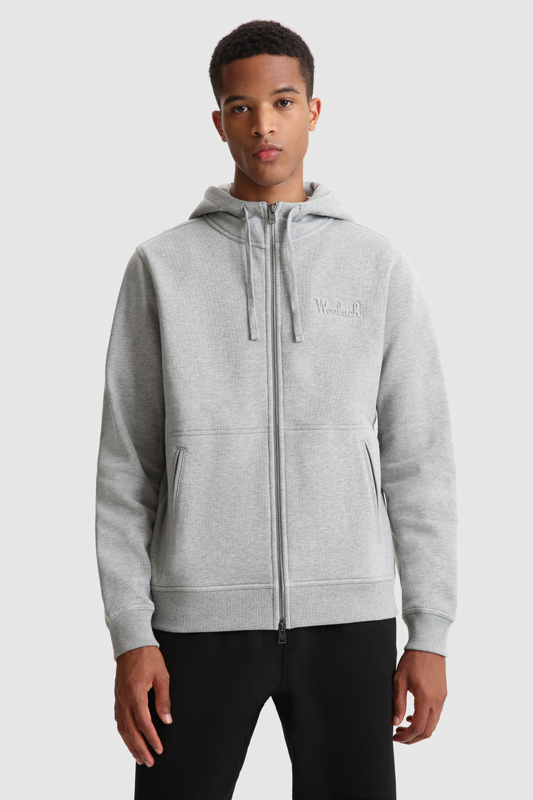 Felpa full-zip luxe con cappuccio