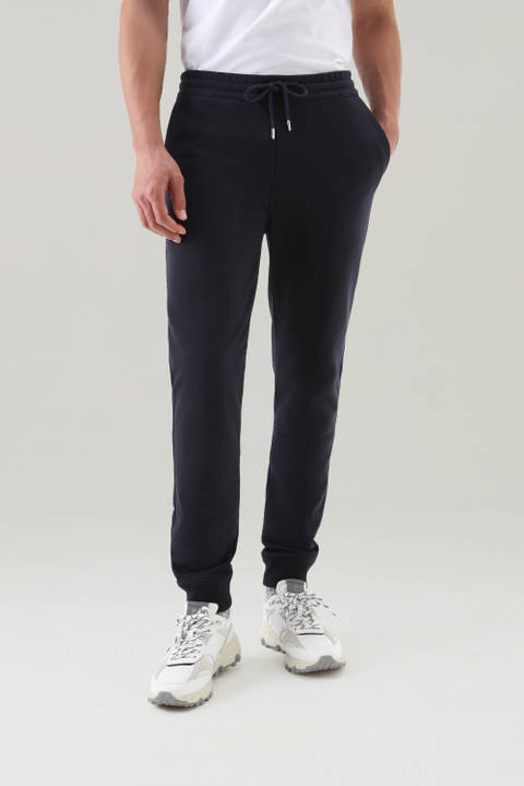 Jogger Sweatpants in Light Cotton Fleece Blue | Woolrich