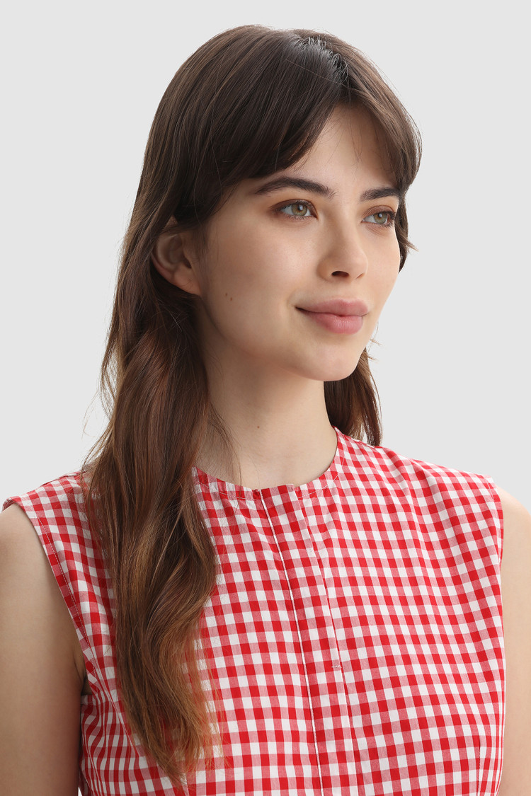 Lange katoenen jurk met print