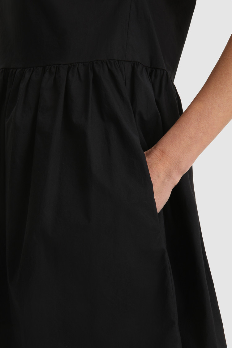 Vestido de popelina con manga larga