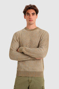 Crewneck Sweater in Cotton Linen Blend