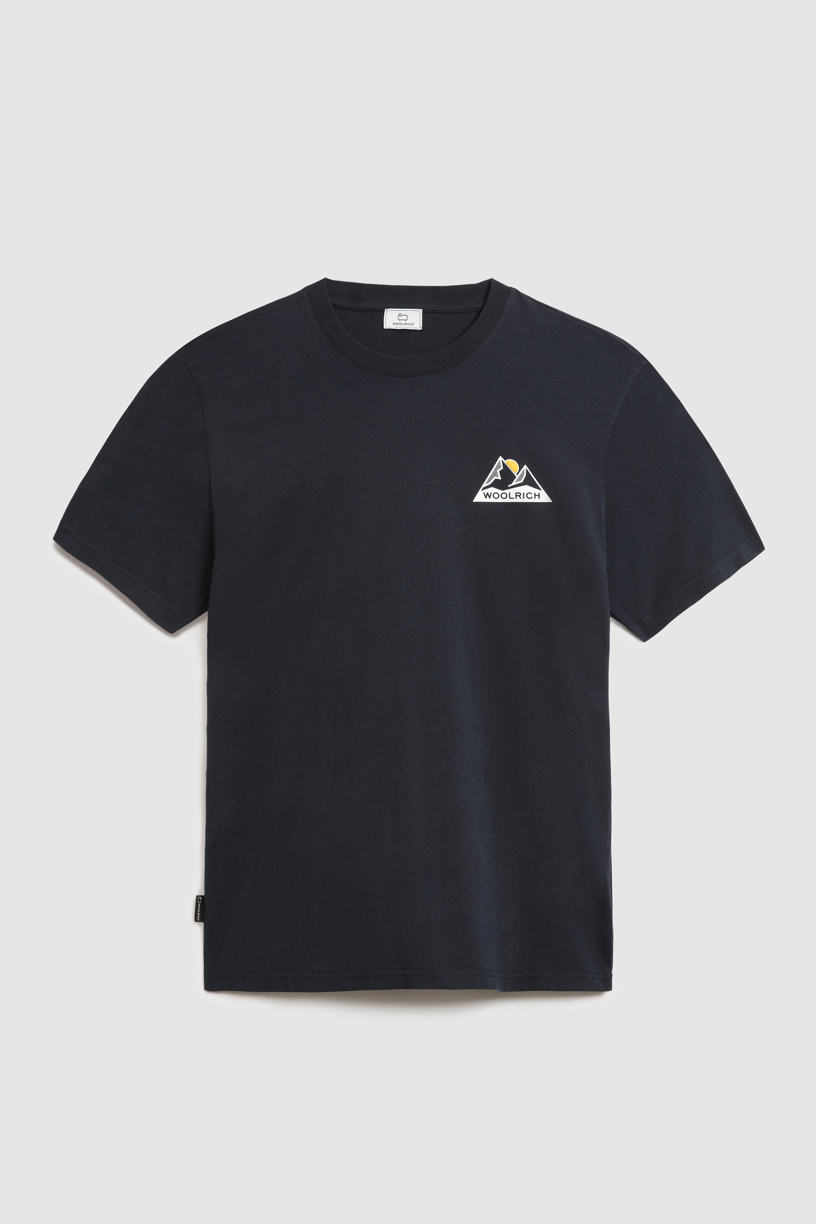 T-Shirt with Mountain Logo Blue photo 4 | Woolrich