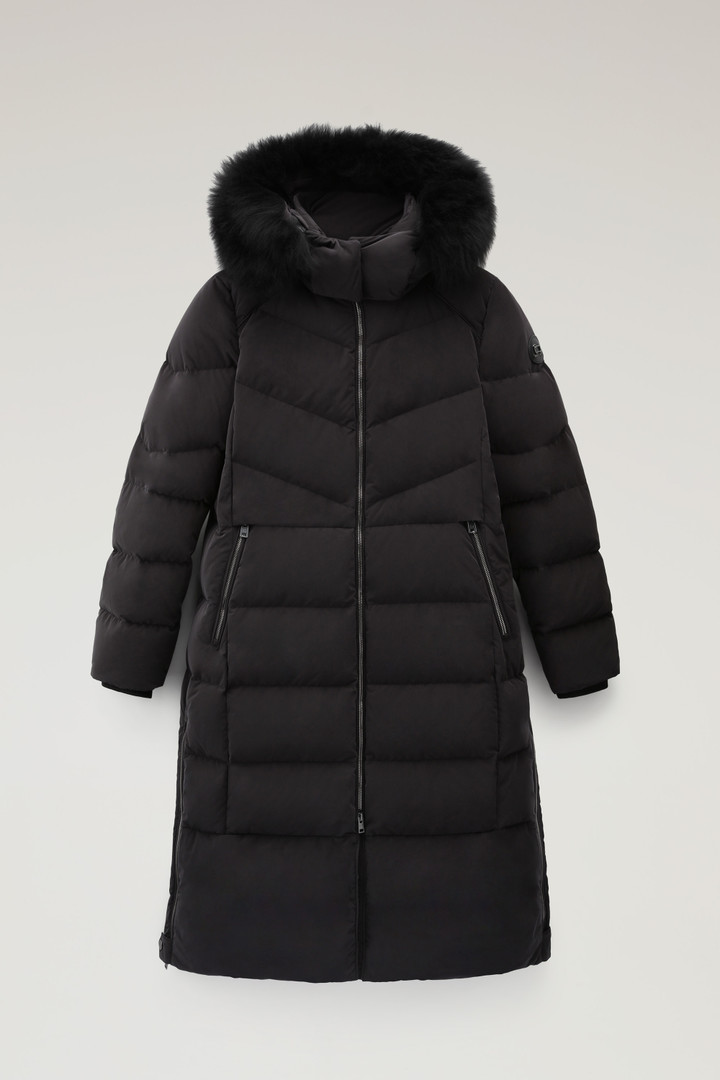 Carley Long Parka with Detachable Hood and Cashmere Fur Black photo 1 | Woolrich