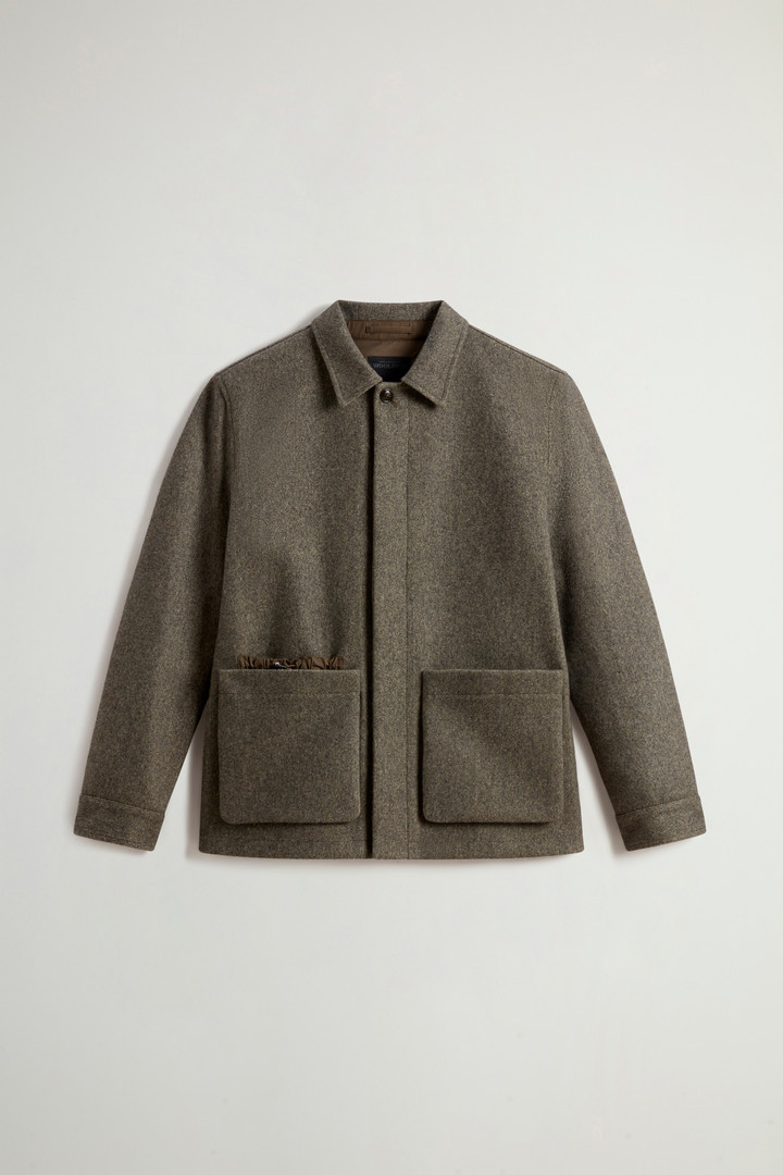 Overshirt aus italienischer Wolle und Baumwolle by Todd Snyder Grau photo 5 | Woolrich