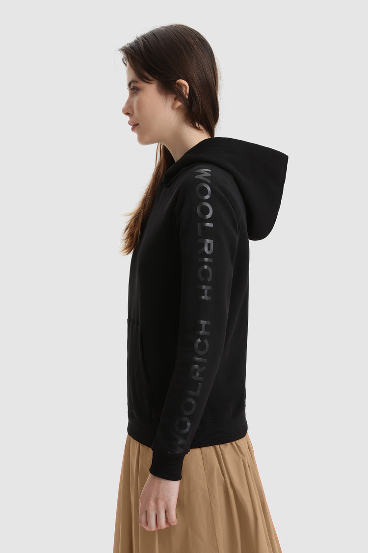 Sweat à capuche en molleton avec logo imprimé