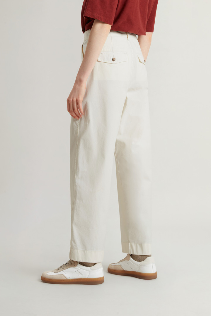 Garment-Dyed Pure Cotton Chino Pants White photo 3 | Woolrich